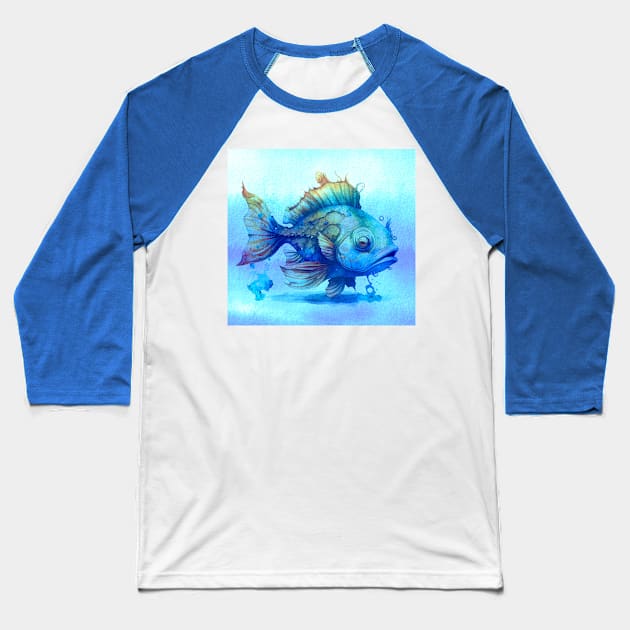 Fin The Tropical Fish Baseball T-Shirt by JimDeFazioPhotography